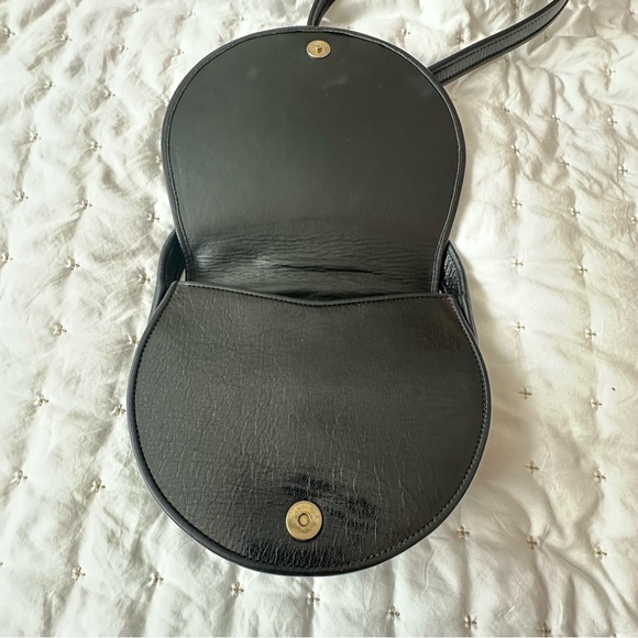 Tekverk Designer Chic Black Crossbody Bag Stingray Leather- rate vintage - Picture 5 of 11